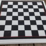 Шахматная доска из мрамора