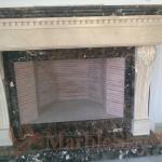 Кирпичная топка камина