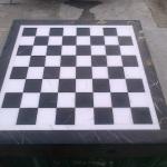 Шахматная доска из мрамора