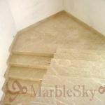 Мраморная лестница на заказ, ступени из мрамора и гранита