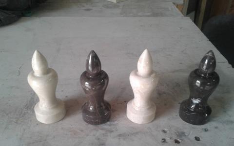 Шахматы из мрамора, шахматные фигуры из натурального камня