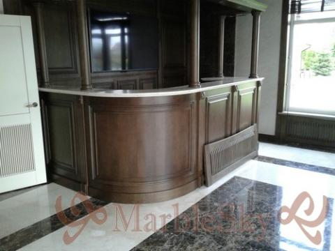 Столешница из мрамора для барной стойки на заказ